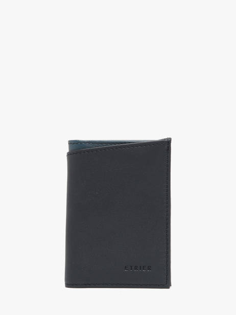 Portefeuille Met Portemonnee Cadence Leder Etrier Blauw cadence ECAD5010